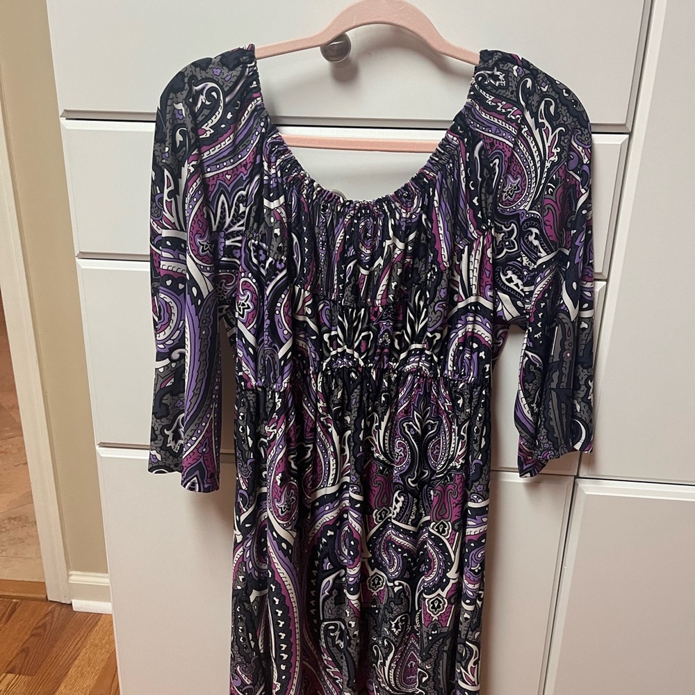 INC Large Purple Dress - Perfect for Work or Travel